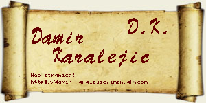 Damir Karalejić vizit kartica